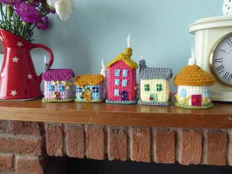 Bunny Mummy: January 2021 Crochet Small House Free Pattern, Crochet House Pillow, Crochet Houses Free Pattern, Knitted House Pattern, Crochet Doll House Pattern, Crochet Village, Crochet Cottage, Crochet Christmas House, Crochet House Patterns Free