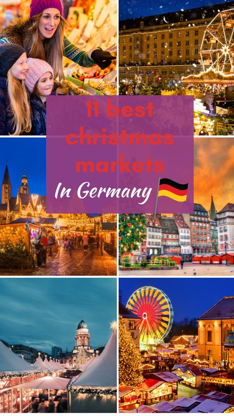 Experience the charm and festive magic of the best Christmas markets in Germany, a must-see for those seeking holiday cheer and unique gifts. Learn unique tips and must-see spots that will enhance your visit to each Christmas market Germany has to offer. This includes German Christmas markets Munich, Cologne, Bavaria, Berlin, Rothenburg and more. Don't forget to save this pin to plan your dream holiday escape! Best German Christmas Markets, Christmas Market Europe, Christmas Markets In Germany, Germany At Christmas, Christmas Market Germany, Stuttgart Christmas Market, Germany Christmas Market, Christmas Germany, Cologne Christmas Market