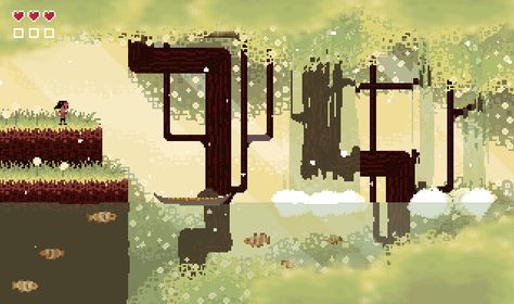 Game Platform Design, 2d Video Game Art, Platformer Game Art, Pixel Landscape Art, Platformer Pixel Art, 2d Platformer Character, 2.5d Game, Pixel Art Platformer, Pixel Platformer