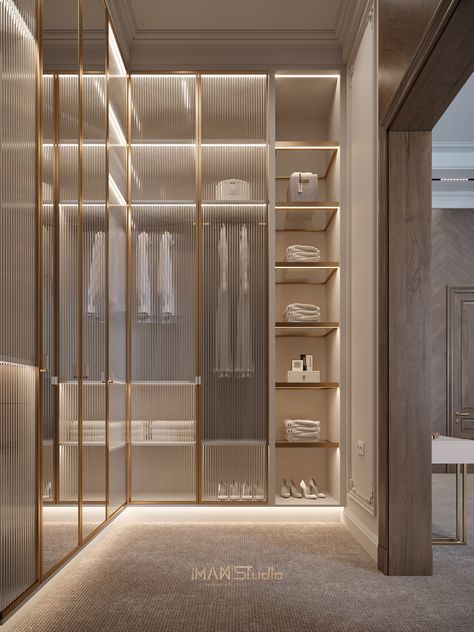 The Masters - Serie 001 :: Behance Classic Closet Design, Moden House, Beige Sofa Living Room, Room Interior Colour, Display Cabinet Modern, Window Glass Design, Luxury Closets, Closets Design, Glass Closet