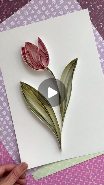 Quilling Tulips, How To Paint, Tulips, Paint, Flowers, On Instagram, Instagram, Art