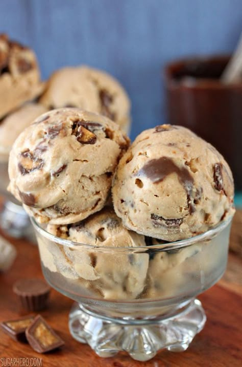 Peanut Butter Cup Ice Cream Peanut Butter Cup Ice Cream, Cup Ice Cream, Ice Cream Maker Recipes, Peanut Butter Ice Cream, Peanut Butter Sauce, Homemade Ice Cream Recipes, No Churn Ice Cream, Peanut Butter Cup, Ice Cream Popsicles