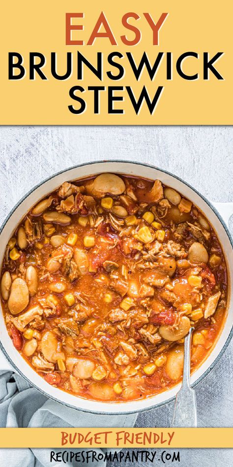 How To Make Brunswick Stew, Quick Brunswick Stew, Quick And Easy Brunswick Stew, Instant Pot Brunswick Stew, Brisket Brunswick Stew, Easy Brunswick Stew Recipe Crock Pots, Brunswick Stew Recipes, Brunswick Stew Paula Dean, Vegetarian Brunswick Stew