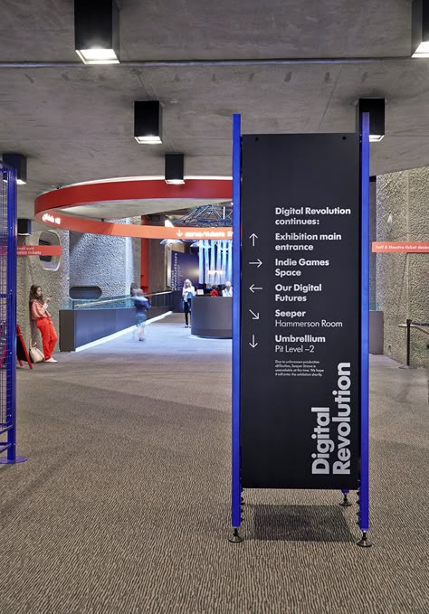 Standing Signage, Mother Design, Wayfinding Signage Design, The Barbican, Navigation Design, Wayfinding Design, Wayfinding System, Signage System, Environmental Graphic Design