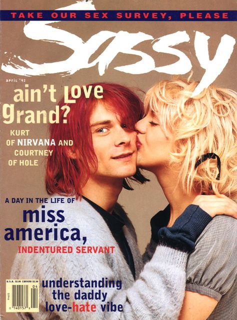 Kurt and Courtney die-hard fans, did you keep your copy? See today's worth of this grunge-lover's April, 1992 Sassy magazine! Montage Of Heck, Sassy Magazine, Kurt And Courtney, Josh Homme, 90s Teen, Love The 90s, Teen Magazine, Riot Grrrl, Courtney Love