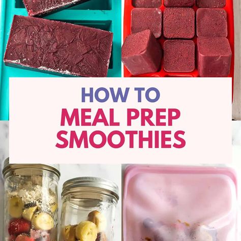 How to Meal Prep Smoothies for the Week Prep Smoothies Freezer, How To Prep Smoothies For The Week, Prepping Smoothies For The Week, Freezing Smoothies Make Ahead, Prep Smoothies For The Week, How To Meal Prep Smoothies, Premade Smoothies For The Week, Freezer Smoothies Make Ahead, Meal Prep Smoothies Freezer