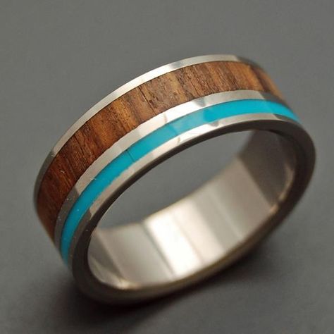 Wooden Wedding Rings, Turquoise Wedding Rings, Wooden Rings Engagement, Turquoise Ring Engagement, Wooden Wedding Ring, Wood Wedding Ring, Titanium Wedding Rings, Titanium Wedding Band, Custom Wedding Rings