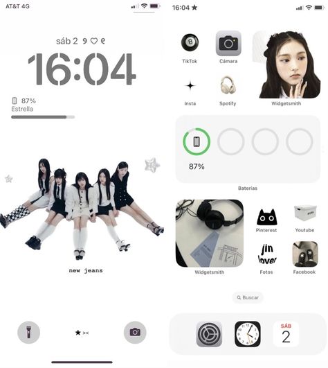 Widget Medium, Newjeans Wallpaper, Home Lock Screen, Phone Layouts, Widget Design, Iphone Home Screen Layout, Phone Inspo, Phone Screen Wallpaper, Pretty Phone Wallpaper