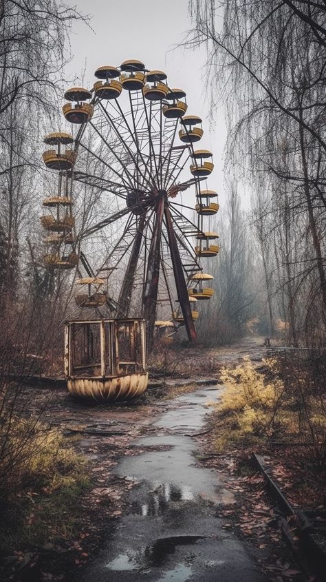 Apocalyptic Aesthetic Wallpaper, Abandoned Places Photography, Abandoned Forest Aesthetic, Pripyat Aesthetic, Lost Aesthetics Dark, Dreamcore Landscape, Post Apocalyptic Nature, Apocolypse Aethstetic, Doomsday Aesthetic