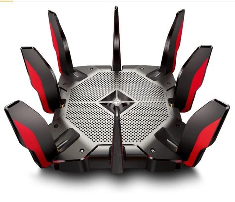 Ultra-Fast Wi-Fi for Extreme Gaming – AX10000 speed machine that delivers Wi-Fi Speeds to 10 Gbps: 4804 Mbps (5 GHz Gaming) plus 4804 Mbps (5 GHz) plus 918 Mbps (2.4 GHz)¹ Game Accelerator – Detect and optimize gaming streams, to ensure your gaming stays immersive Ultra Connectivity - 2.5 Gbps WAN port and 8 Gigabit LAN ports, 2 USB 3.0 in Type A and Type C provide extensive connectivity² More Devices with Less Lag: OFDMA and MU-MIMO technology deliver data to multiple devices, simultaneously³ Computer Router, Tp Link Router, Gaming Router, Fiber Internet, Internet Router, Wireless Routers, Wifi Signal, Router Accessories, Best Computer