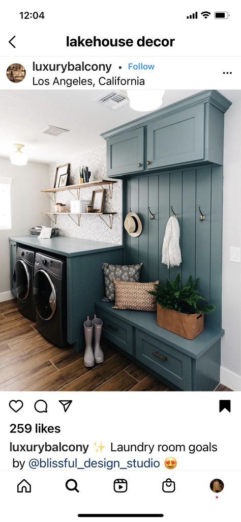 Idea For Kitchen, Laundry/mudroom Ideas, Perfect Laundry Room, Laundry Room Paint, Laundry Room Colors, Tiny Laundry Rooms, Mudroom Laundry Room, Laundry Room Renovation, Room Wall Painting