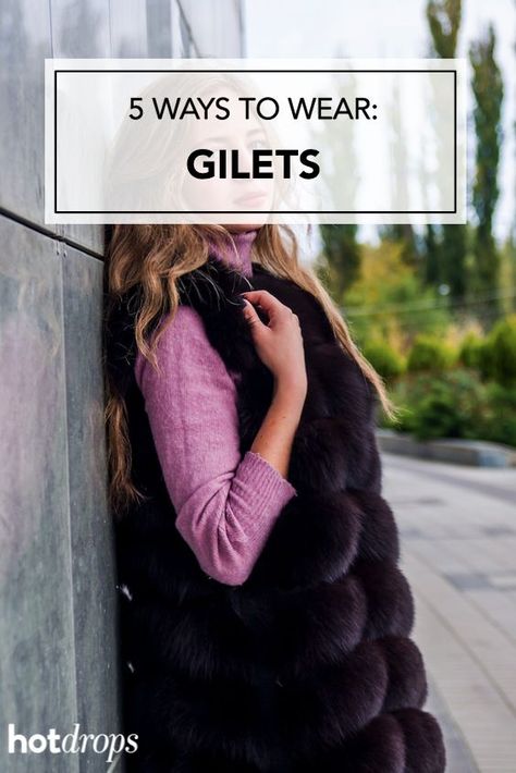 How to work a gilet into your wardrobe this season #trending #womensfashion #gilet Gillet Outfits Women, Gilet Outfit Women, Gilet Outfit, Outfit Ideas For Women, How To Work, Different Outfits, Style Guide, 5 Ways, Women's Style