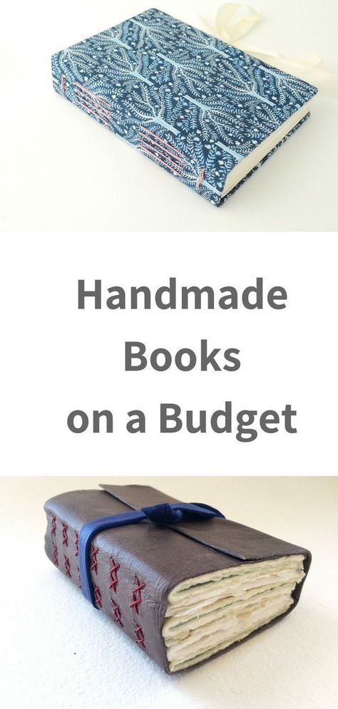 Read how you can save money when they create handmade journals #diy #papercraft Homemade Journal, Journals Diy, Handmade Journals Diy, Homemade Books, Diy Buch, Bookbinding Tutorial, Book Binding Diy, Leather Bound Books, Cadeau Diy