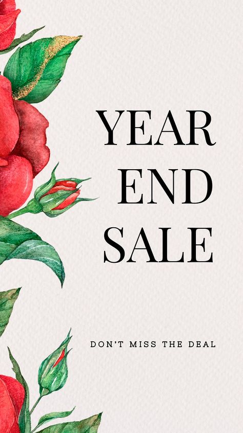 End Of Year Sale Poster, Year End Sale Poster Design, New Year Offer Poster Design, Sale Background, Year End Sale, Lash Room, Social Post, Beautiful Mehndi, Bloom Blossom