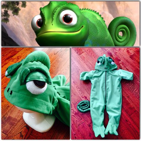 Pascal Dog Costume, Diy Chameleon Costume, Diy Pascal Costume Baby, Pascal Tangled Costume, Pascal Costume, Chameleon Costume, Pascal Rapunzel, Lizard Costume, Tangled Costume