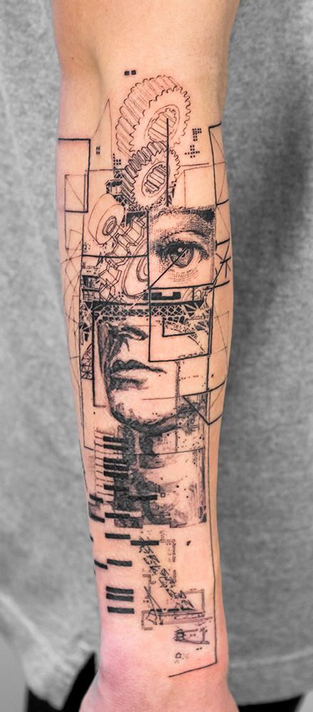 Geometric Tattoo Meaning, Third Eye Tattoos, Geometric Sleeve Tattoo, Muster Tattoos, Geometric Tattoo Design, Irezumi Tattoos, Modern Tattoos, Eye Tattoo, Abstract Tattoo