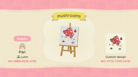 Pan @ lineart hell 🙃 on Twitter: "Custom designs part 2 #ACNHDesigns #AnimalCrossing #ACNH #NintendoSwitch… " Acnh Mushroom, Animal Crossing Design Codes, Animal Crossing Design, Acnh Cottagecore, Acnh Designs, New Animal Crossing, Mushroom Design, Pixel Pattern, Animal Crossing Game