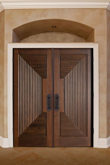 Classic Mahogany Solid Wood Front Entry Door - Double - DBI-580 DD Pintu Ganda, Mahogany Wood Doors, Solid Wood Entry Doors, Wooden Double Doors, Custom Interior Doors, Double Doors Exterior, Solid Wood Interior Door, Doors Wooden, Wooden Main Door