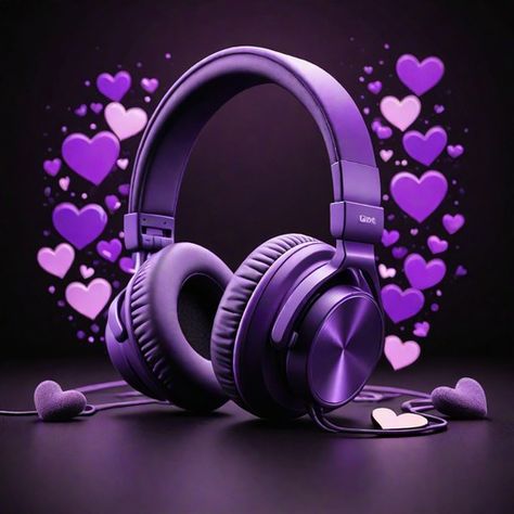 Music Logo Aesthetic, Purple Music Aesthetic, Purple Headphones, Wallpaper Top, Purple Vibe, Music Signs, Lose Lower Belly Fat, Floral Wallpaper Phone, New Background Images