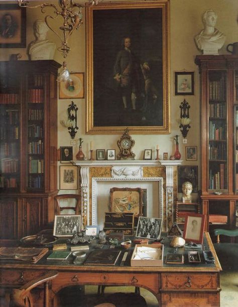 18th century library                                                                                                                                                                                 More English Library, Antique Bookcase, Style Anglais, English Interior, English Country Decor, English Country Style, English Manor, Home Libraries, English House