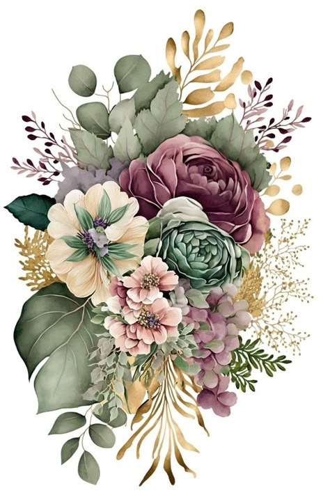 Wallpaper Card, Wedding Table Display, Watercolor House Painting, Splash Images, Flower Graphic Design, Clipart Flowers, Flower Bunch, Pattern Pictures, Fruit Painting