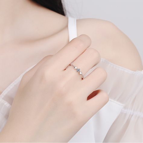 Minimalist silver ring