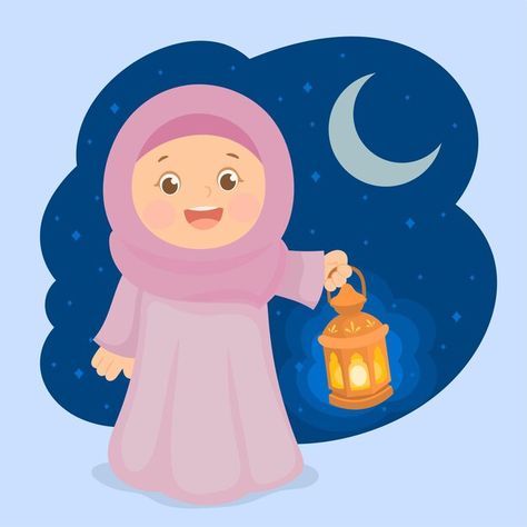 Ramadan Cartoon, Ramadan Lamp, Arabic Lamp, Arabic Lantern, Holding Lantern, Ramadan Clipart, Poster Ramadhan, Lantern Ramadan