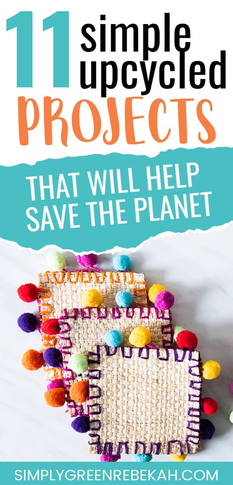 Turning trash into treasure is the true spirit of upcycling! Check out these 11 simple upcycled projects that will help save the planet - while also having fun! #upcycle #upcycledcrafts #repurposingideas #upcyclingideas Upcycling Projects For School, Upcycle To Sell, Trash To Treasure School Project Ideas, Trash To Treasure For Kids, Upcycle Projects For Kids, Upcycle Crafts For Kids, Read Renew Repeat, Upcycling Ideas For Kids, Diy From Recycled Materials