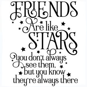 Silhouette Design Store - View Design #266927: friends are like stars quote Svg Files For Scan And Cut, Friends Are Like Stars, Good Friends Are Like Stars, Vector Quotes, Star Quotes, Friendship Day Quotes, Card Sentiments, Cricut Craft Room, Friends Are Like