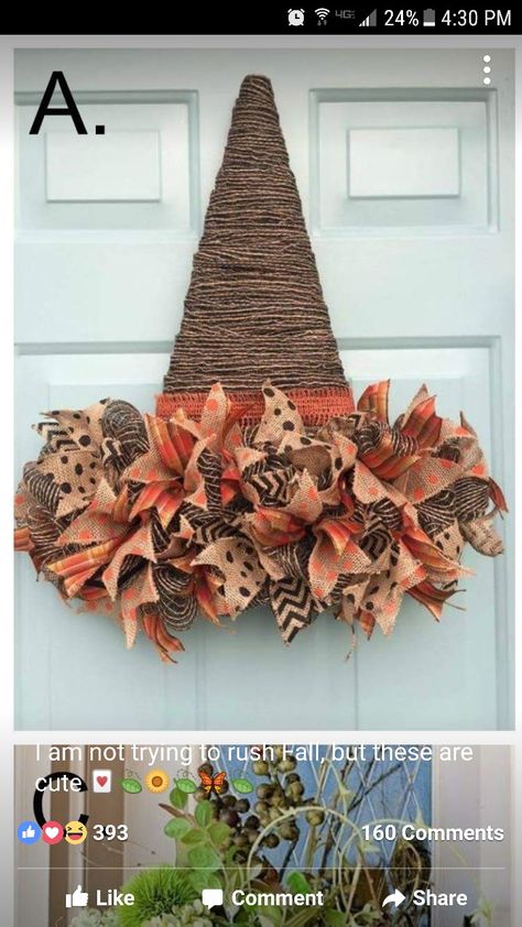 Easy Fall Wreaths, Adornos Halloween, Diy Fall Wreath, Fall Halloween Crafts, Autumn Crafts, Fall Crafts Diy, Theme Halloween, Tree Crafts, Fall Decor Diy