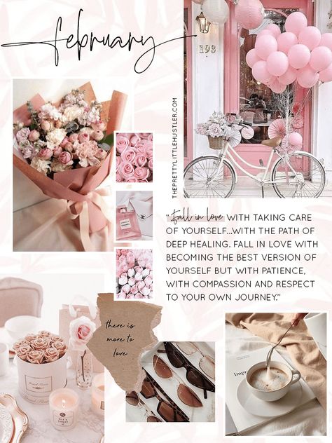 Hello February Aesthetic, February Photos, February Background Aesthetic, Monthly Mood Board, Valentine Mood Board, Hello February Wallpaper, February Asethic Wallpaper, Mood Board February, February Wallpaper Aesthetic Collage