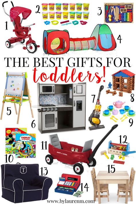 best gift ideas for toddlers | best gifts for toddlers | http://www.bylaurenm.com Best Toddler Gifts, Old Christmas, Christmas Gift Guide, Holiday Gift Guide, Toddler Gifts, Toys Gift, Toys For Boys, Birthday Presents, Toddler Activities