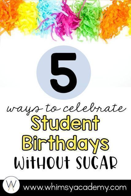 Classroom birthdays can be so fun to celebrate! Here are 5 ideas for celebrating student birthdays that do NOT involve sugar. Perfect for elementary school classrooms! Classroom Birthdays, Phonics Puzzles, Celebration Outfit, Student Birthdays, Classroom Birthday, Classroom Culture, Elementary School Classroom, Classroom Management Tips, Book Jokes