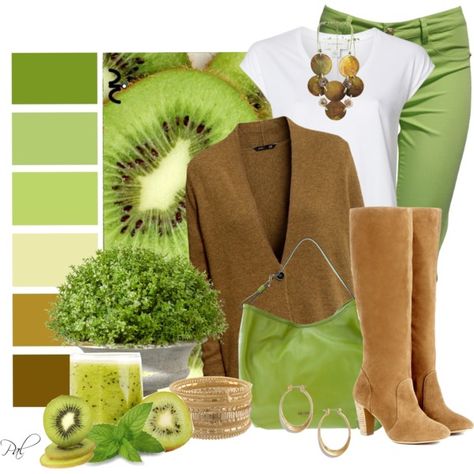 Kiwi Love Kiwi Inspired Outfits, Seeds Color, Design Seeds, Green Jeans, Closet Space, Colourful Outfits, Color Collection, Dream Wardrobe, Kiwi