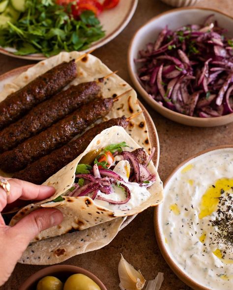 Seiran Sinjari | Vegan Recipes on Instagram: “Bring flavors of the Middle East to your next grill🌱🥰 If you’re curious to try my vegan kebab with easy homemade nan (Kurdish unleavened…” Vegan Kebab, Kurdish Food, Middle East Recipes, Mediterranean Diet, Beautiful Food, Easy Homemade, Grilling Recipes, Grilling, Vegan Recipes