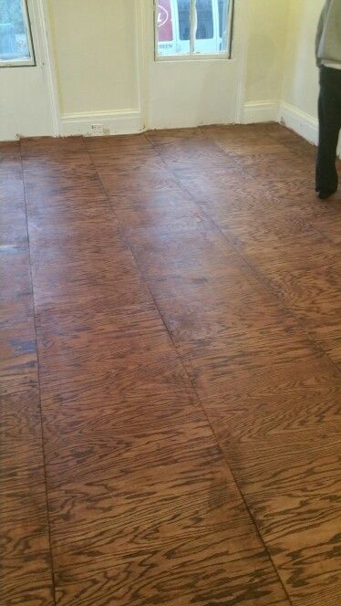 Barndo Plans, Plywood Floors, Red Oak Stain, Barn Loft, Plywood Floor, Plywood Flooring, Oak Stain, Diy Flooring, Painted Floors