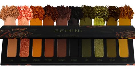 Melt Cosmetics - Gemini Fall Makeup Palette, Melt Cosmetics Palette, Melt Cosmetics Gemini, Gemini Palette, October Makeup, Cosmetic Aesthetic, Fall Eyeshadow Looks, Burgundy Makeup, Beauty Wishlist