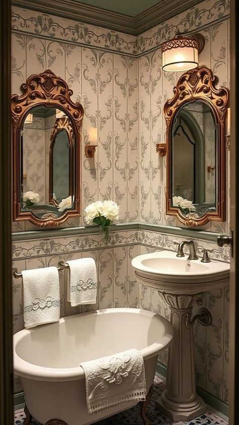 Create a Stunning 1920s Bathroom Design Prohibition Style Bathroom, Coffee Table Christmas Decor Ideas, 1920s Bathroom Original Vintage, Sims 4 Vintage Bathroom, Vintage Bathroom Aesthetic Victorian, Vintage Restroom, Whimsical Coffee Table, Table Christmas Decor Ideas, Coffee Table Christmas Decor