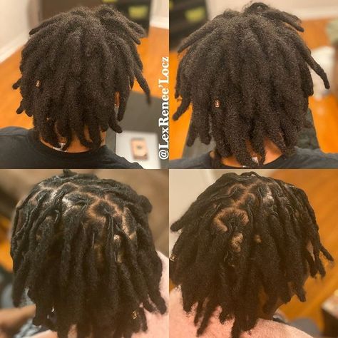 Locs Short Men, Thick Starter Locs, Thick Dreadlocks, Short Thick Locs, Dread Lock Hair Products, Dreds Locs Man, Thick Locs, Men Loc Extensions, Thick Dreads