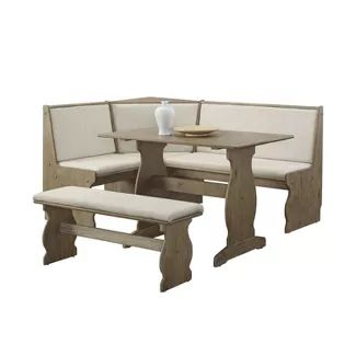 Shop for kitchen table nook online at Target. Free shipping on orders of $35+ and save 5% every day with your Target RedCard. Corner Nook Dining Set, Nook Seating, Couch Kitchen, Breakfast Nook Seating, Nook Dining, Breakfast Nook Dining Set, Nook Dining Set, Corner Table, Dining Nook