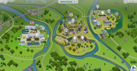 The Sims 4 worlds Archives - The Sims fan page University Housing, San Myshuno, First University, Save File, Going To University, Magnolia Blossom, University Life, College Campus, Sims Community