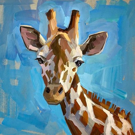 Zebra Painting, Giraffe Painting, Abstract Animal Art, Cabin Art, Paint Nite, Gouache Art, Acrylic Paint Set, Watercolor Art Lessons, Baby Giraffe