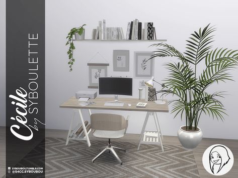 Sims 4 Cc Office, Sims 4 Office, The Sims 3 Cc, Los Sims 4 Mods, Sims 3 Cc, Resource Furniture, Mod Furniture, Sims 4 Bedroom, The Sims 4 Packs