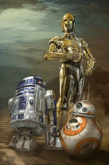 C3PO, R2D2 and BB8 Bb8 Star Wars, Star Wars Meme, Star Wars Painting, Star Wars Bb8, Star Wars Character, Star Wars Droids, Heroic Fantasy, Star Wars Tattoo, Star Wars Film