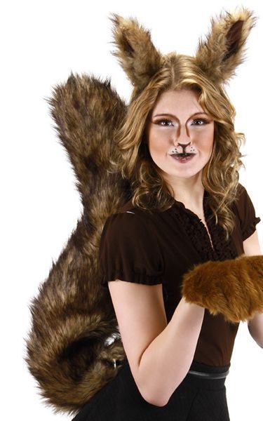 Narnia Makeup, Narnia Costumes, Squirrel Costume, Theater Makeup, Lion Witch Wardrobe, Squirrel Tail, Paw Gloves, Costumes Wigs, Theatre Makeup