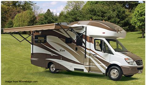 WINNEBAGO VIEW 24M: The Best Small RV's - Living Large in a Small Space Small Motor Homes, Motor Home Living, Best Small Rv, Mini Rv, Mini Campers, Winnebago View, Small Motorhomes, Travel Vans, Rv Dreams