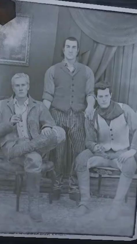 Daguerreotype Photograph of: Josea, Dutch, and Arthur in their youth - Red Dead Redemption 2 - Dutch And Arthur, Red Dead Redemption 2 Wallpapers, Red Dead Redemption Art, Read Dead, John Marston, Red Dead Redemption Ii, Red Redemption 2, Arthur Morgan, Rdr 2