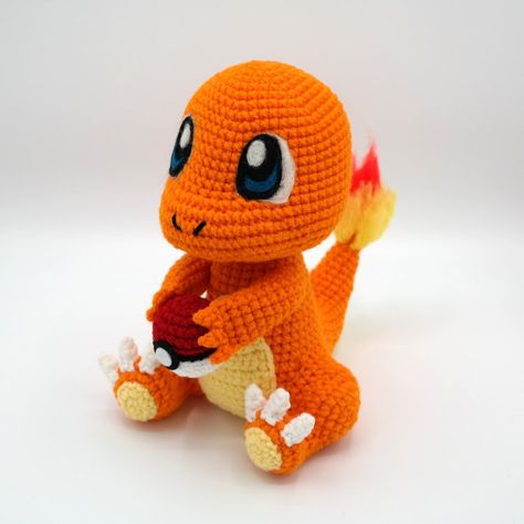 Free Charmander Amigurumi Pattern — 1Up Crochet Pikachu Crochet, Crochet Barbie Patterns, Pokemon Crochet, Pokemon Crochet Pattern, Crochet Pokemon, Pokemon Pattern, Crochet Pattern Amigurumi, Crochet Amigurumi Free, Fun Crochet Projects