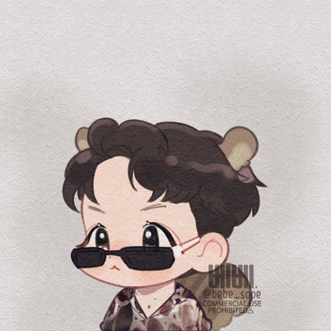 Jhope Chibi Fan Art, Jhope Cartoon, Bts Chibi Wallpaper, Jhope Chibi, J-hope Chibi, Wallpaper Jhope, Fan Art Wallpaper, Cartoon Fanart, V Chibi