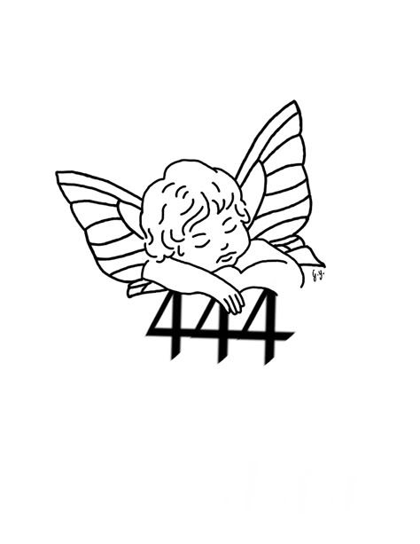 Two Cupid Tattoo, 444 With Angel Tattoo, 444 Tattoo Angel Wings, Angel Wings 444 Tattoo, Angel 444 Tattoo, Angel With Butterfly Wings Tattoo, 444 Tattoo Above Knee, 444 With Angel Wings Tattoo, 444 Angel Wings Tattoo